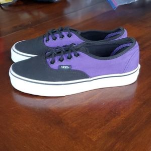 Vans Authentic Black and Purple Ws 5
